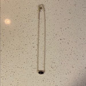 Kendra Scott Elisa Gold Pendant Necklace in Black